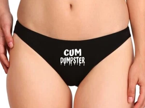 Sexy Cum Dumpster Slut Glow In Dark Funny Cosplay Novelty Halloween Party Thong - Picture 1 of 12