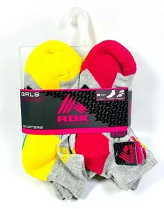 RBX Live Life Active Girls Socks 6 Pack, Multi Color, Size 6-8.5 - Picture 1 of 2