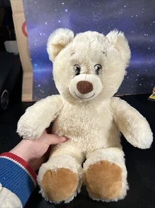 Oso de peluche Build A Bear blanco vainilla - Imagen 1 de 7