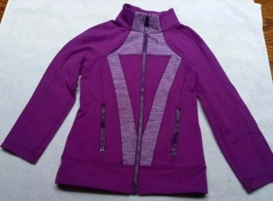 Ivivva (Kids Lululemon) Purple Zip up Jacket GUC Size 7 - Picture 1 of 11
