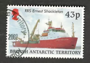 2000 British Antarctic Territory Sc# 292 - 43p RRS Ernest Shackleton ship -Used - Picture 1 of 1