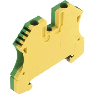 1pcs WPE 4 DIN Guide Clamp Level 1 Yellow-Green Weidmuller - Picture 1 of 1