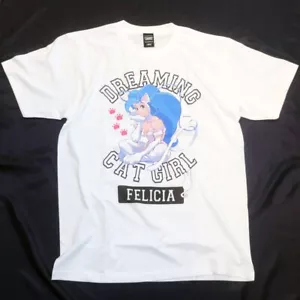Camiseta CAPCOM Vampire Savior Darkstalkers Felicia Talla L Blanca 2024 Oficial - Imagen 1 de 6