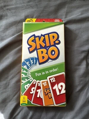 Mattel UNO SKIP BO Card Game Complete in Box with Instructions Included - Used - Image 1 of 2