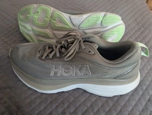 Hoka One One Bondi 8  Men's Slate/Barley Green Running Shoes 1123202  Size 11.5 - Picture 1 of 14