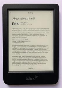 Lector electrónico Tolino Shine 5, 16 GB, WiFi - negro - Imagen 1 de 4