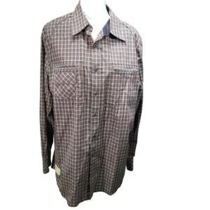 Rocawear Shirt Men XL Blue Plaid Embroidered Long Button Up Casual - Picture 1 of 9