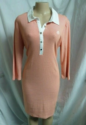 "BANANAREPUBLIC" ОРАНЖЕВЫЙ/БЕЛЫЙ В ПОЛОСКУ КАРЬЕРА ПОВСЕДНЕВНЫЙ SHIFT ПЛАТЬЕ РАЗМЕР: M НОВЫЙ С ЯРЛЫКАМИ - Изображение 1 из 3