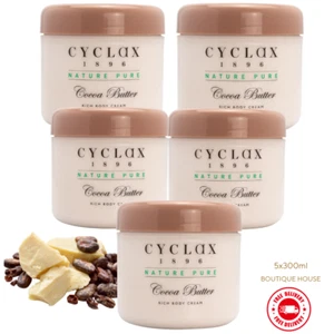 5 x Cyclax Nature Pure Cocoa Butter Rich Body Cream 300ml moisturising skin - Picture 1 of 4
