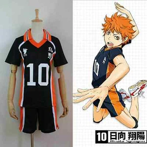 Haikyuu!! Karasuno High School Uniform Jersey No.10 Shouyou Hinata Cosplay sale - Picture 1 of 5