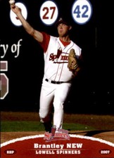 2007 Lowell Spinners Grandstand #29 Brantley New Dublin Georgia GA Baseball Card