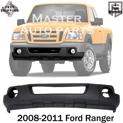 Parachoques delantero cenefa inferior texturizada con orificios de luz antiniebla para Ford Ranger 2008-2011 Foto 1 de 4