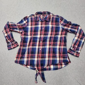 Camisa Tommy Hilfiger para mujer a cuadros con botones - talla L - rojo azul amarillo - Imagen 1 de 12