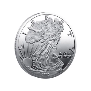 Moneta da 1 dollaro 2025 1 oz argento American Eagle FDC - dollaro moneta metallo americana - Foto 1 di 4