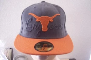 Gorra de béisbol New Era Texas Longhorns 59fifty naranja quemado gris oscuro 7 $31.99 - Imagen 1 de 1