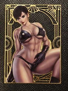 Catwoman Waifu Metal Card #135/200 SXR Lucky Goddess Premium DC Comics - Picture 1 of 2