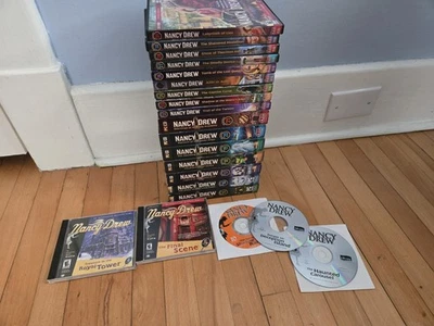 Lote de 21 juegos de misterio Nancy Drew (#3,4,8,9,10,15-31, excluyendo #29) Foto 1 de 4