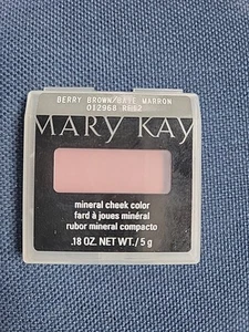 Mary Kay Mineral Cheek Color Blush BERRY BROWN Full Size #012968 New - Picture 1 of 2