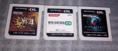 Nintendo 3DS Metal Gear Solid Snake Eater 3D Japonés. Peligro biológico. Lote de 3 juegos. Foto 1 de 2
