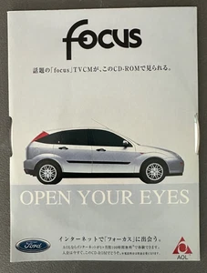 Ford Focus Open your eyes Japanese Market Sales Brochure CD-ROM AOL Marketing - Picture 1 of 10