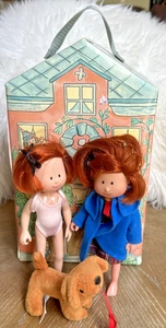 Vintage Madeline Doll House Paris Carry Case Closet 1999 W/2 Dolls & Clothing - Picture 1 of 10