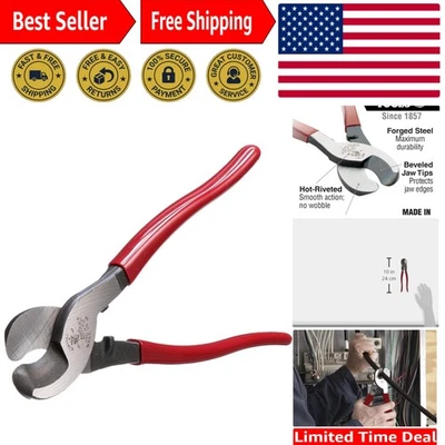 Precision Cable Cutter by Klein Tools - Cuts Aluminum, Copper & Communications - Image 1 of 4