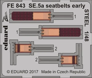 EDUARD FE843 SE.5A SEATBELTS EARLY STEEL 1/48 - Picture 1 of 1