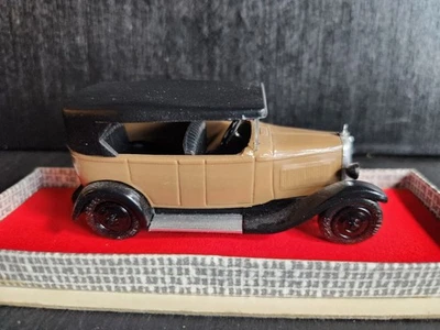 MOLUBRAY 1928 CITROEN C4 TORPEDO RARE FRENCH MADE VINTAGE 1:43 DIECAST BROWN IOB - Image 1 of 4