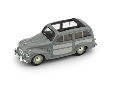 1:43 Brumm Fiat 500C Belvedere Aperta 1951 2 Tone Grey R028-03 Modellino - Immagine 1 di 2