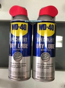 (2-Pk) WD-40 SPECIALIST DRY LUBE w/ PTFE Dirt Dust Corrosion Resistant Lubricant - Picture 1 of 3