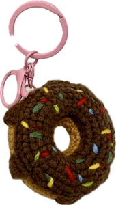 Cute Crochet Sweet donut Keychain - Picture 1 of 3