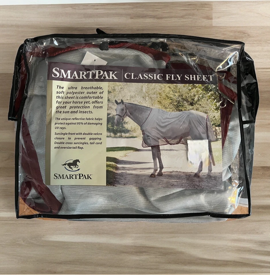 Smartpak Classic Fly Sheet 84" Nuevo Plata Caballos de Verano Foto 1 de 4
