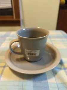 Taza/platillo de café Mikasa Stone Craft CF401 204, 205 Newport Mist - Elige la cantidad - Imagen 1 de 3
