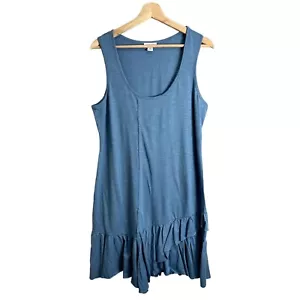 Sundance Baumwolle Strick Rüschensaum ärmellos Tank Kleid Damen Größe M 100% Baumwolle - Bild 1 von 9