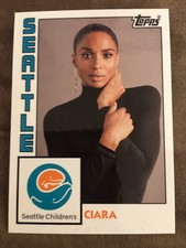 Ciara Seattle Childrens Hospital Heroes 2020 Topps SCH-4 Russell Wilson Seahawks