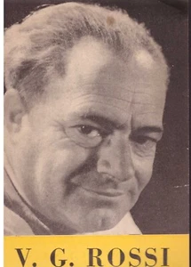 SANTINO BIBLIOGRAPHIC BOOKMARK CARD - ROSSI V. G. VARIOUS TITLES SEE BACK - Picture 1 of 2