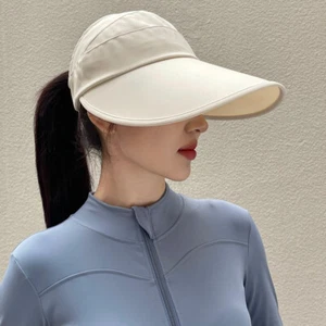 Women's Sun Visor Hat  Large Wide Brim UV Protection Summer Beach Travel Cap - Picture 1 of 18