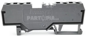 Wago 280-833, 4-Conductor Through Terminal Block, 800V, 20A, Grey - Picture 1 of 3