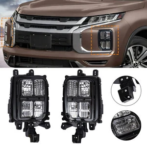 Pair Front Bumper Lamps Fog Lights Fit for 2020-2021 Mitsubishi Outlander Sport - Foto 1 di 20