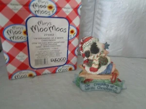 1997 Mary's Moo Moos -: I'm Dreaming Of A White Christmoos - figura de vaca # 274402 - Imagen 1 de 4