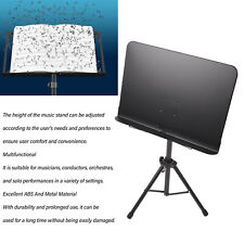 (Black)Sheet Music Stand Portable Foldable Lifting Professional Music Book IDS