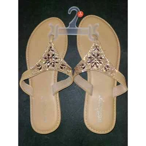 West Loop Floral Women's Size S(5-6) Stylish Beaded Slippers. - Picture 1 of 5