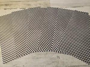 6 pezzi di carta ritagli gingham bianco e nero 4x6 tappetini fotografici #920 - Foto 1 di 1
