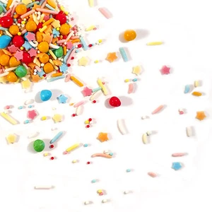 Surprise Party Fun Mix Sugar Birthday Sprinkle Cake Topper Edible Decoration - Picture 1 of 3