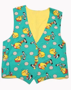 Vest golf theme Bird novelty Tweety 19" underarm 14" shoulder 23" length - Picture 1 of 10