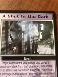 BABYLON 5 CCG CARD NEAR MINT CONDITION RARE A SHOT IN THE DARK  SEVERED DREAMS  - Picture 1 of 4