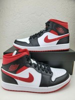 Air Jordan 1 Mid Rush Blue University Red Multicolor Swoosh Mens Size 18 Ebay