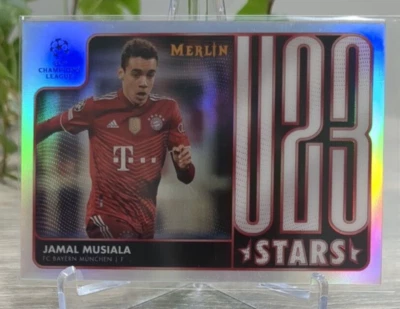 2021-22 Topps Merlin Chrome U23 Stars #U23-12 Jamal Musiala Bayern Munich - Image 1 of 2