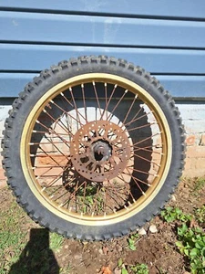 Yamaha YZ125 YZ 125 1986 86 front rim wheel hub 21in. 21 inch - Picture 1 of 10