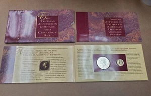 1993 Thomas Jefferson Coin and Currency Set - Picture 1 of 7